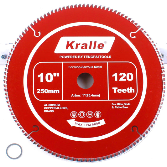 Kralle Aluminum Cutting TCT Saw Blade with Advanced Anti-Stick Coating for Clean & Precise Cuts