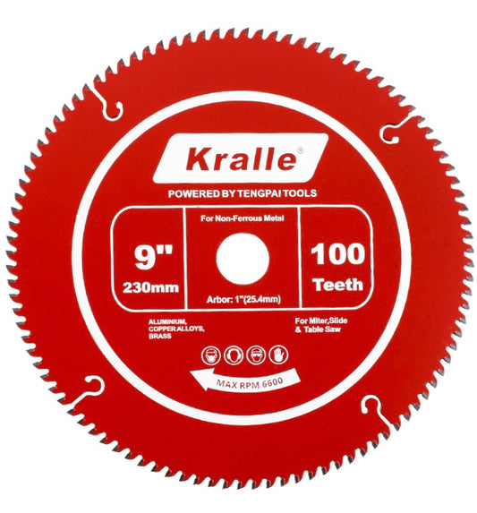 Kralle Aluminum Cutting TCT Saw Blade with Advanced Anti-Stick Coating for Clean & Precise Cuts