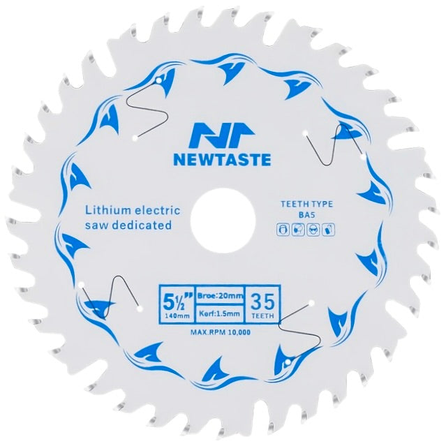 NEWTASTE Premium White Chip Saw Laser Slit For Precision Circular Saws