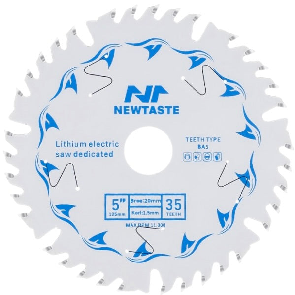 NEWTASTE Premium White Chip Saw Laser Slit For Precision Circular Saws