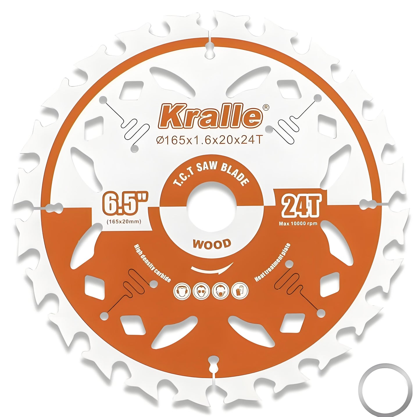 Kralle Multi-Purpose Circular Saw Blade for Cordless Saw Blade, 20mm Bore, Thin Kerf, Fine Finish, 18T/24T