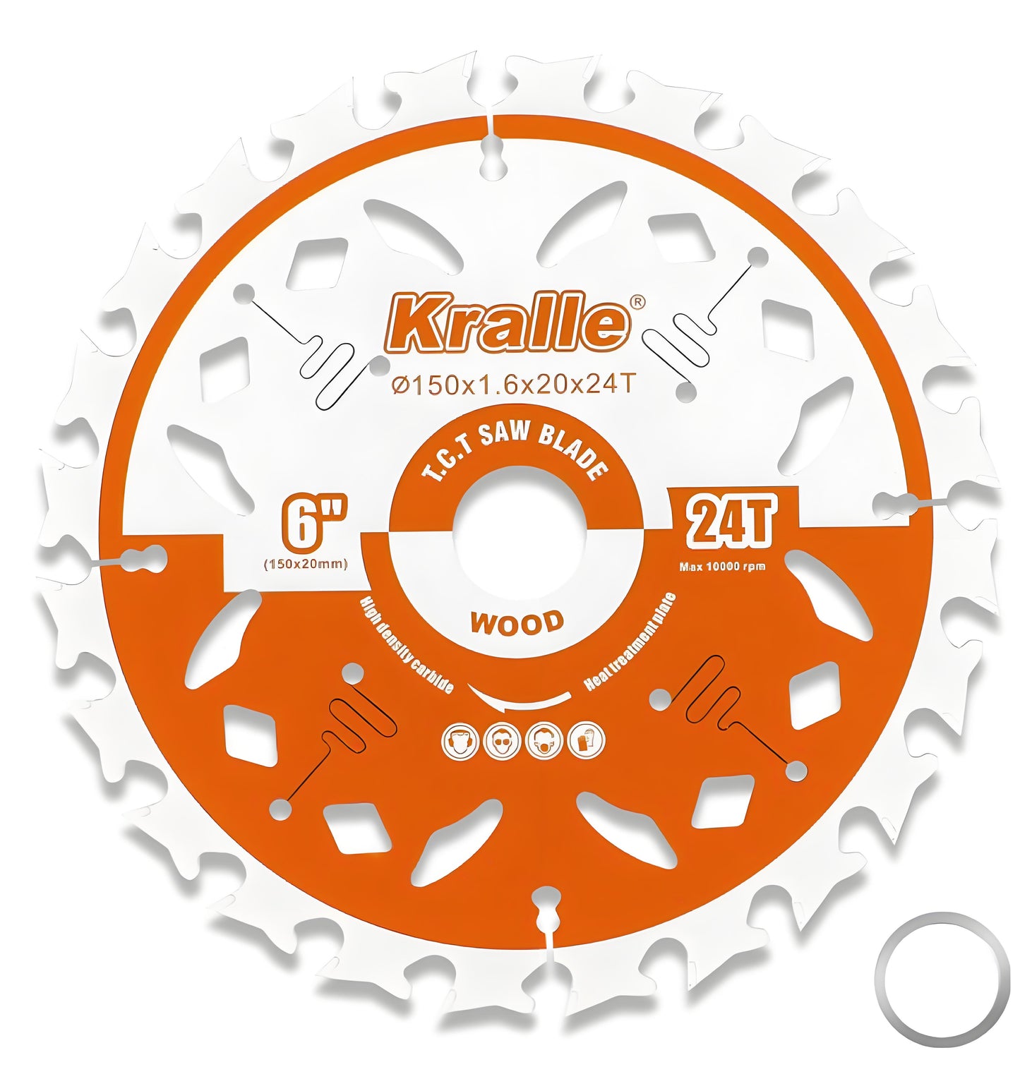 Kralle Multi-Purpose Circular Saw Blade for Cordless Saw Blade, 20mm Bore, Thin Kerf, Fine Finish, 18T/24T